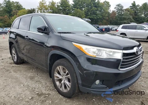 2014 Toyota Highlander Le из США, поврежденный, VIN 5TDBKRFH7ES010341